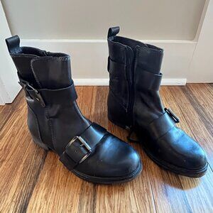 Vintage Foundry Leather Moto Boots